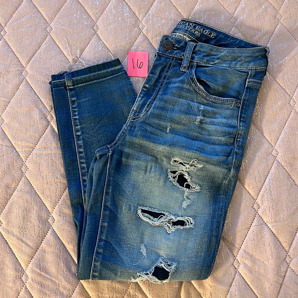AEO hi-rise jegging crop